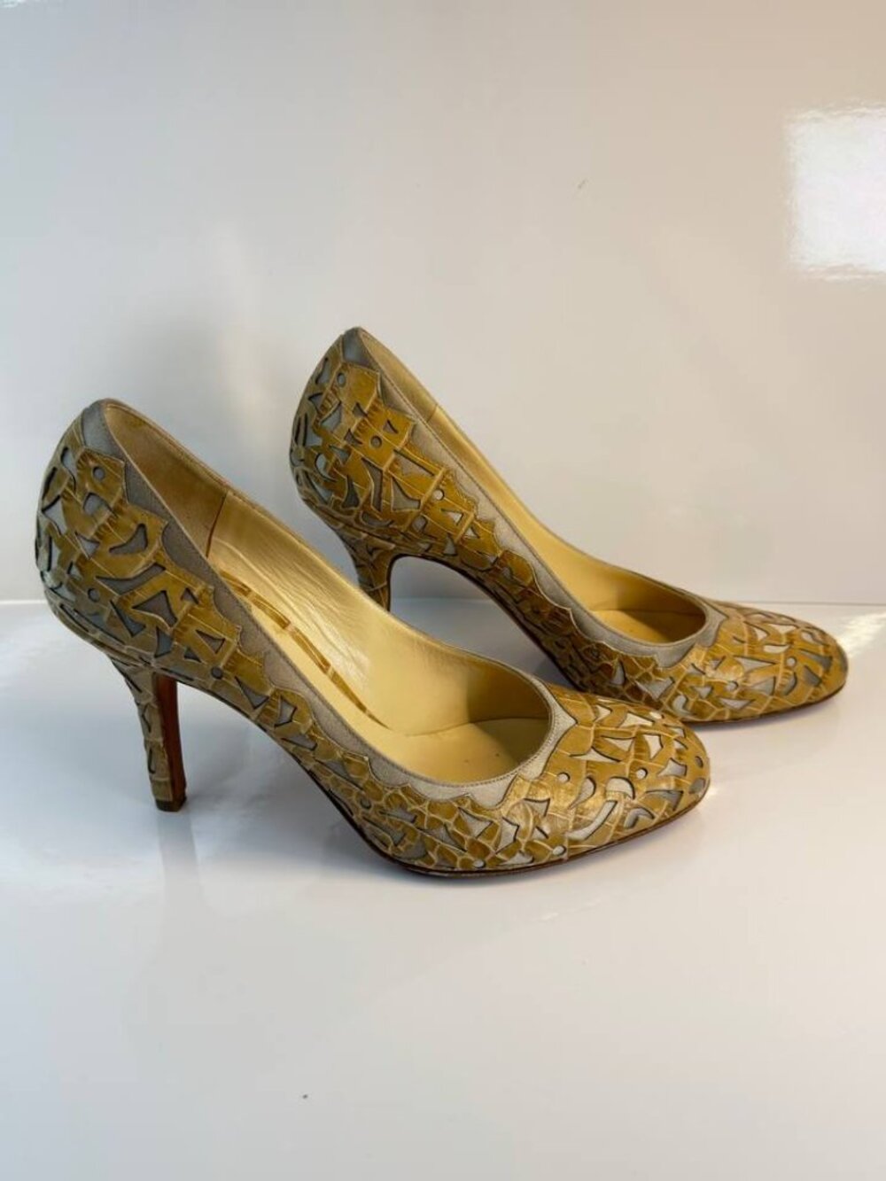 Vintage Christian Dior Leather Pumps – Made in Italy - EU 38 / US 8 - Picture 8 of 16